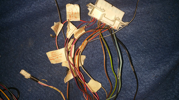 Figure 1: Labeled Wires On Instrument Cluster Connector