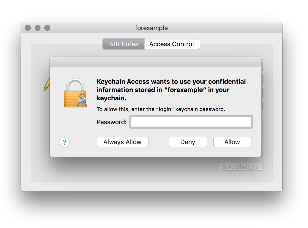 mac keychain access security