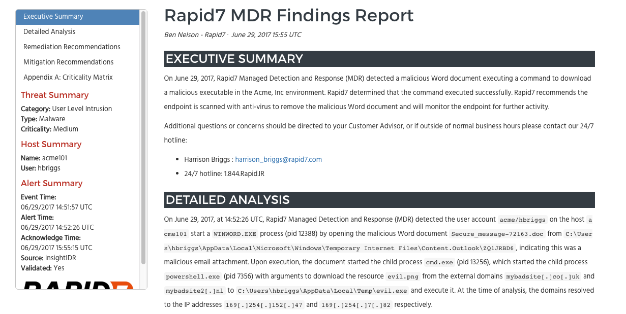 A Behind the Scenes Look at Attacker Behavior Analytics with our MDR Team