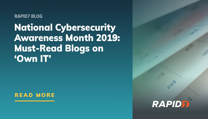 National Cybersecurity Awareness Month Blog Series Own It - national cyber security awareness month roblox blog