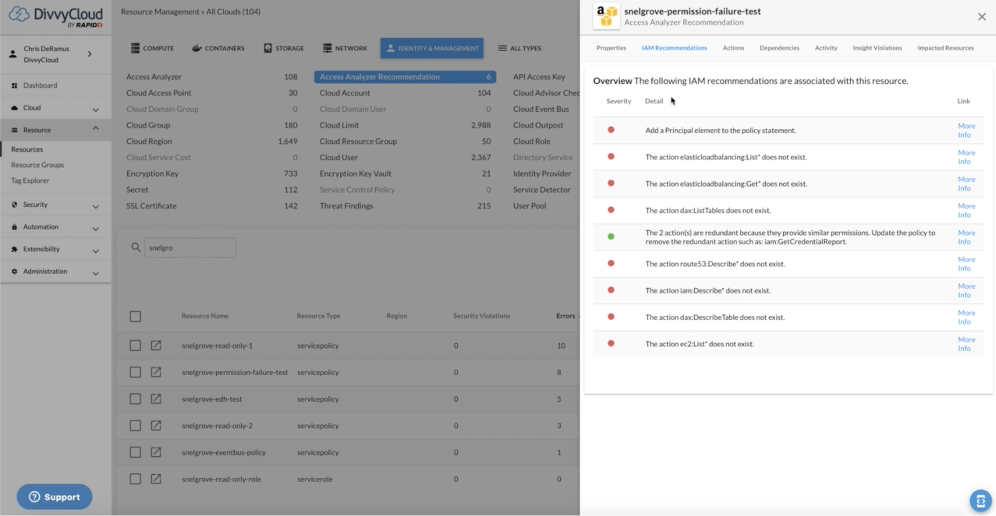 DivvyCloud Adds Support for IAM Analyzer Policy Recommendations