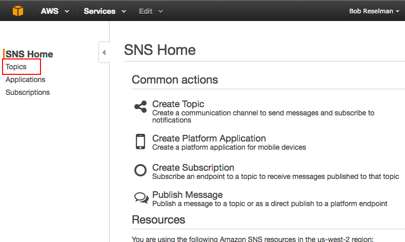 Figure 20: The SNS Home page